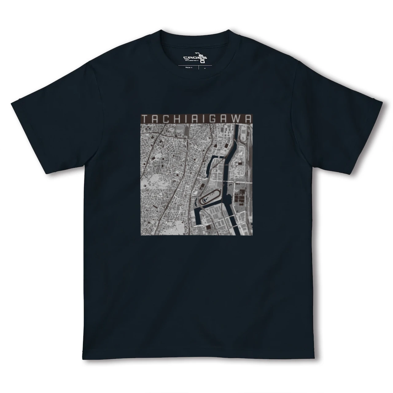 【立会川(東京都)】地図柄ヘビーウェイトTシャツ