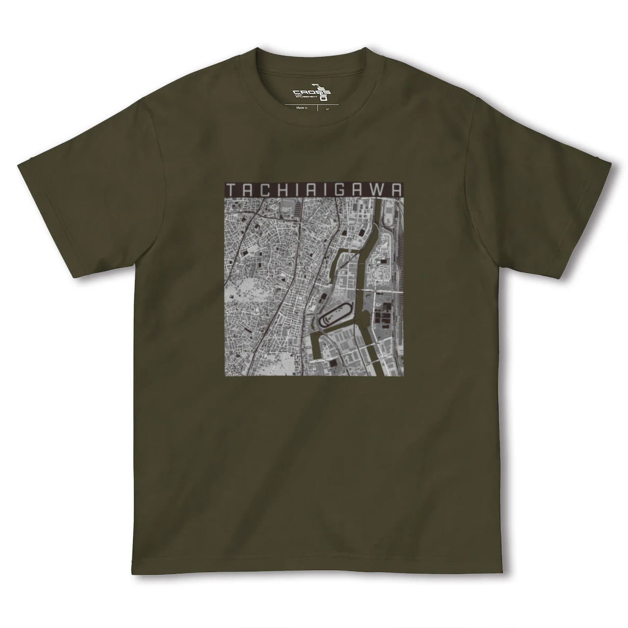 【立会川(東京都)】地図柄ヘビーウェイトTシャツ