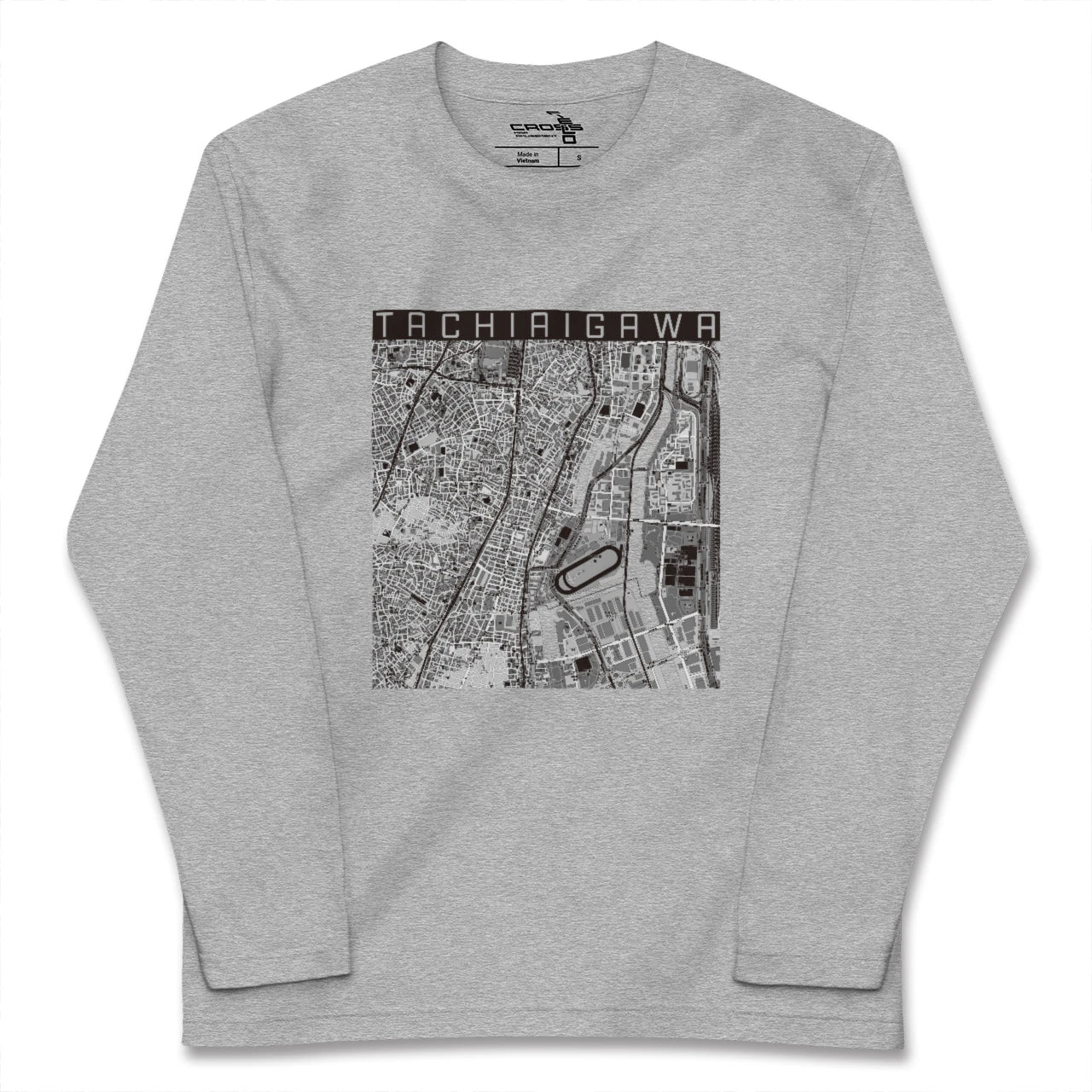 【立会川(東京都)】地図柄ロングスリーブTシャツ