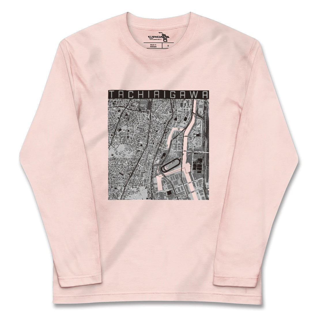 【立会川(東京都)】地図柄ロングスリーブTシャツ