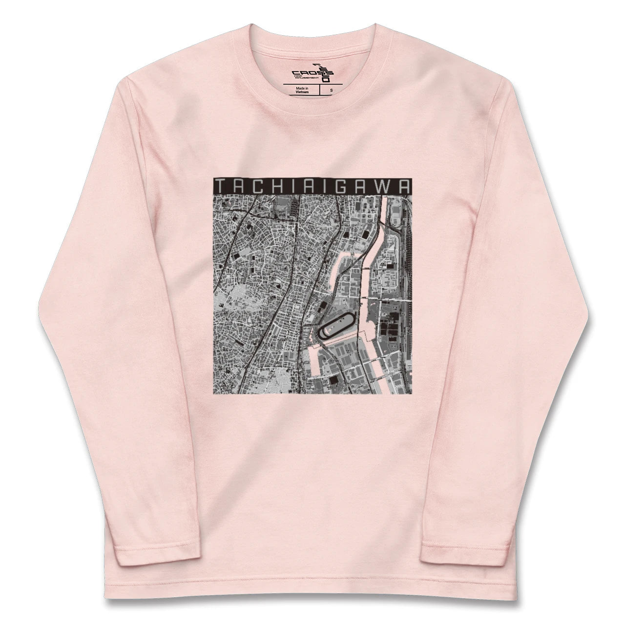 【立会川(東京都)】地図柄ロングスリーブTシャツ