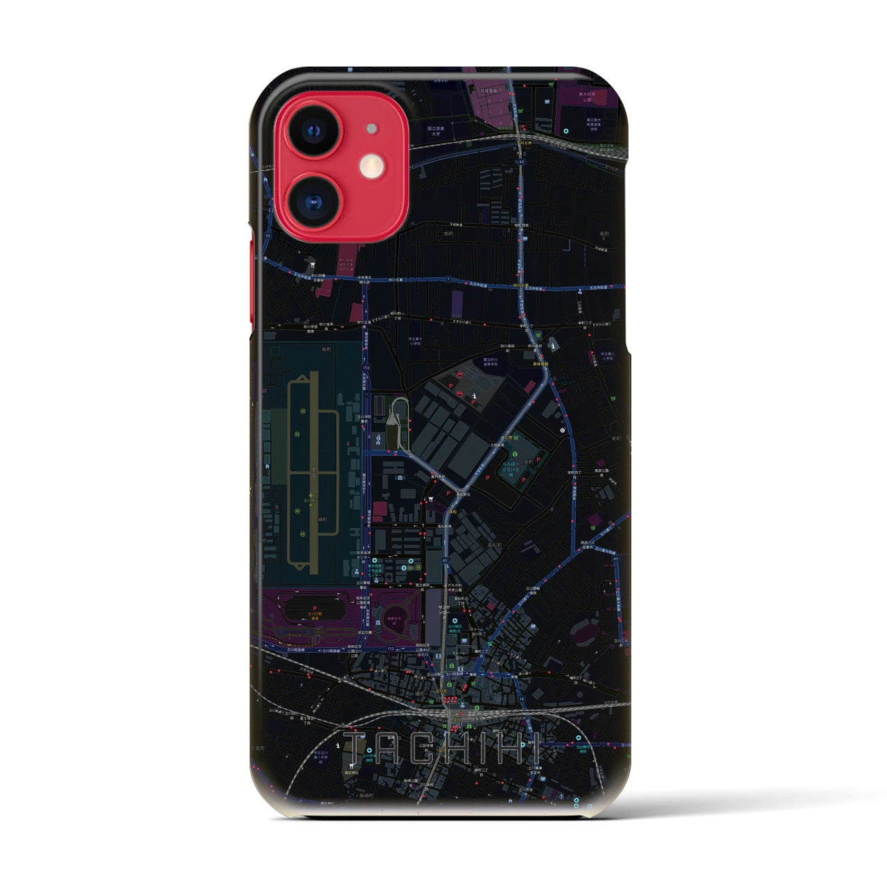 【立飛(東京都)】地図柄iPhoneケース(バックカバータイプ)