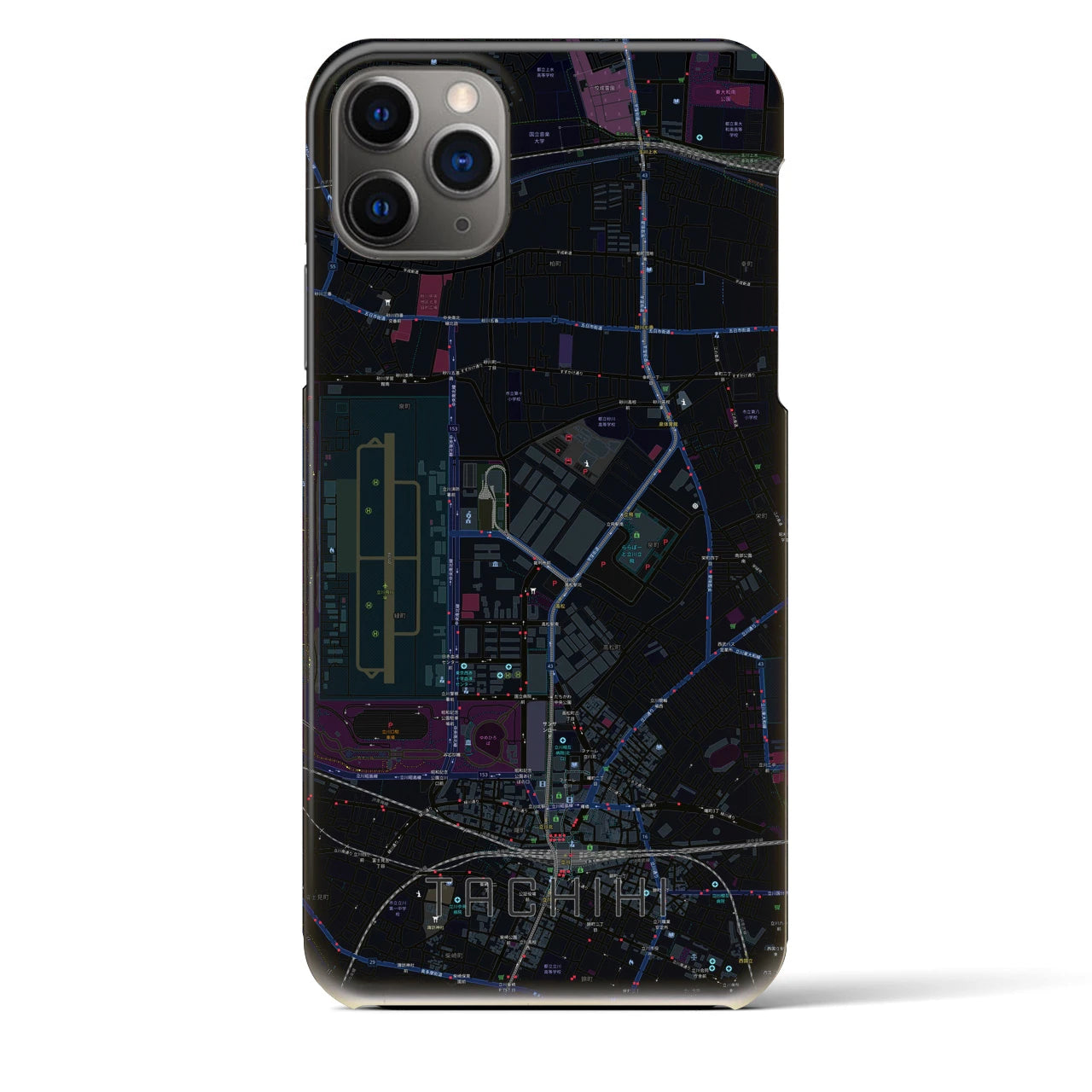 【立飛(東京都)】地図柄iPhoneケース(バックカバータイプ)