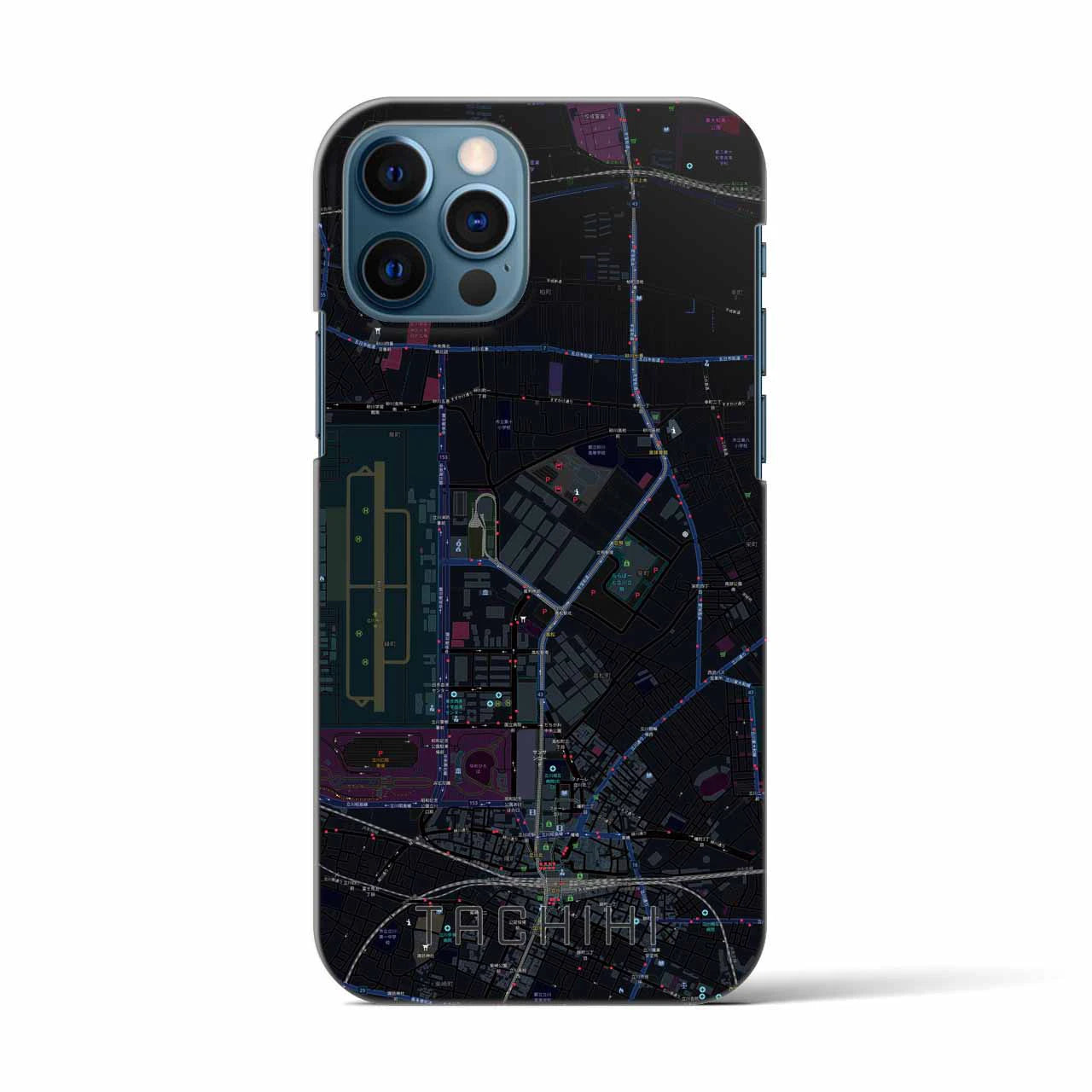 【立飛(東京都)】地図柄iPhoneケース(バックカバータイプ)
