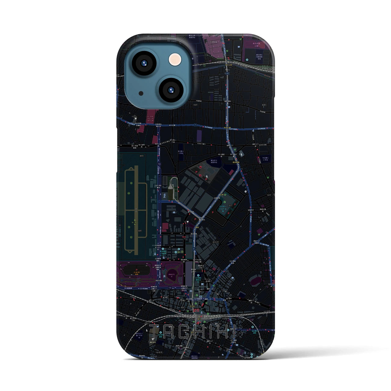 【立飛(東京都)】地図柄iPhoneケース(バックカバータイプ)