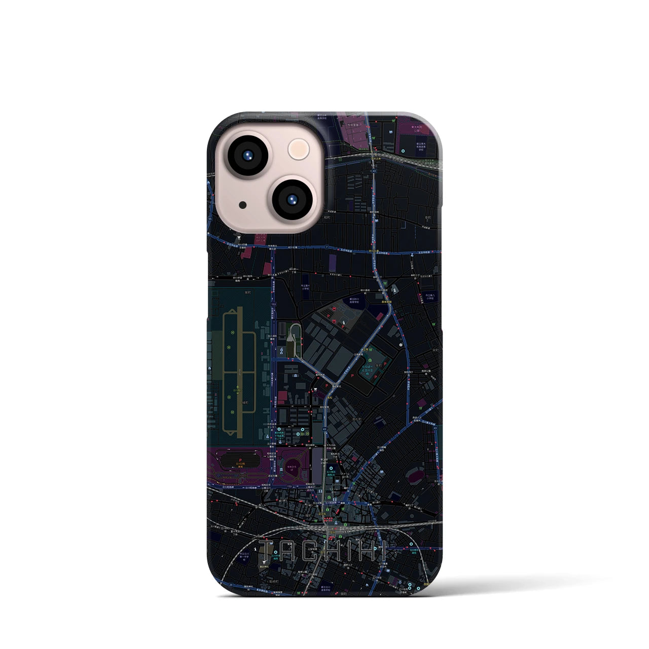 【立飛(東京都)】地図柄iPhoneケース(バックカバータイプ)