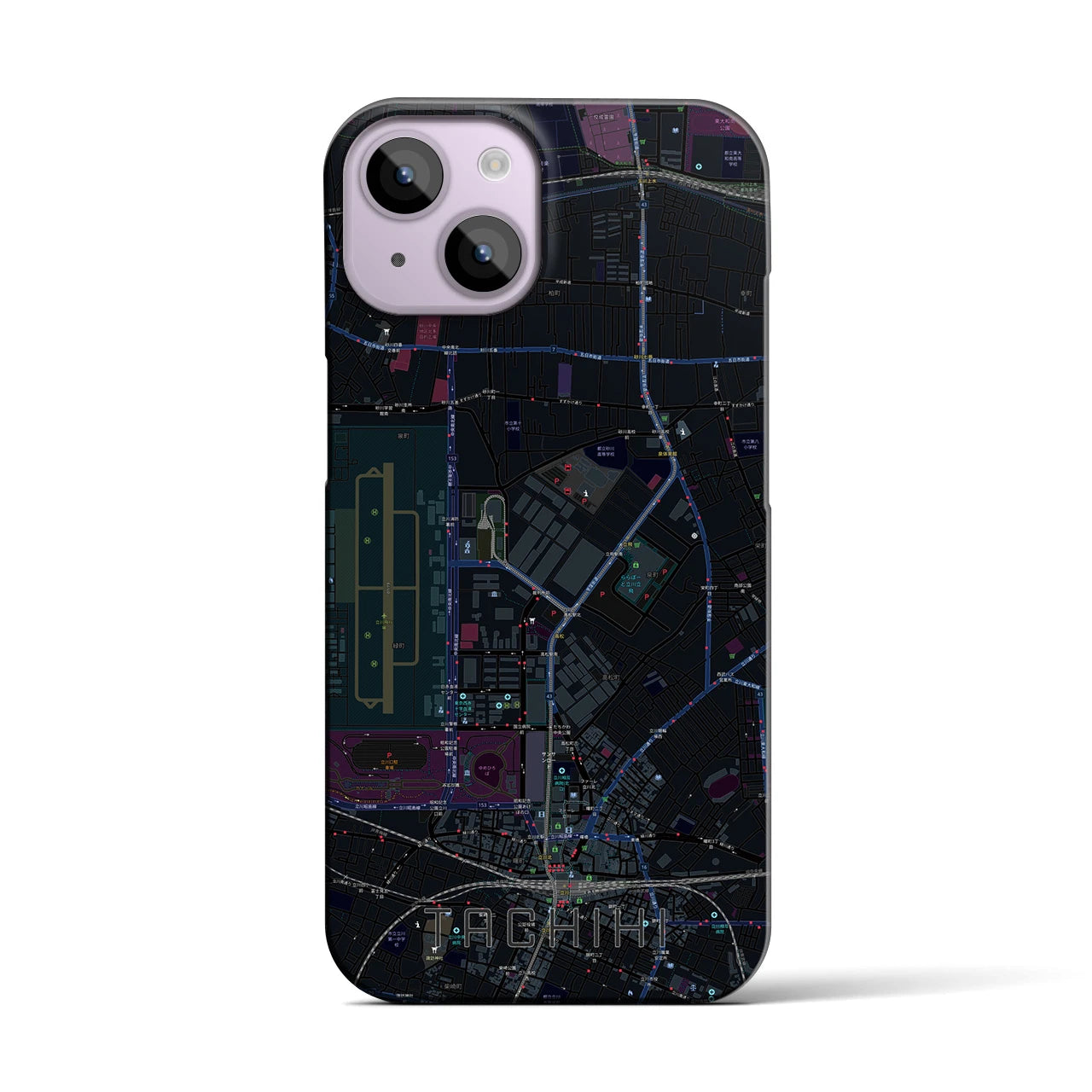 【立飛(東京都)】地図柄iPhoneケース(バックカバータイプ)