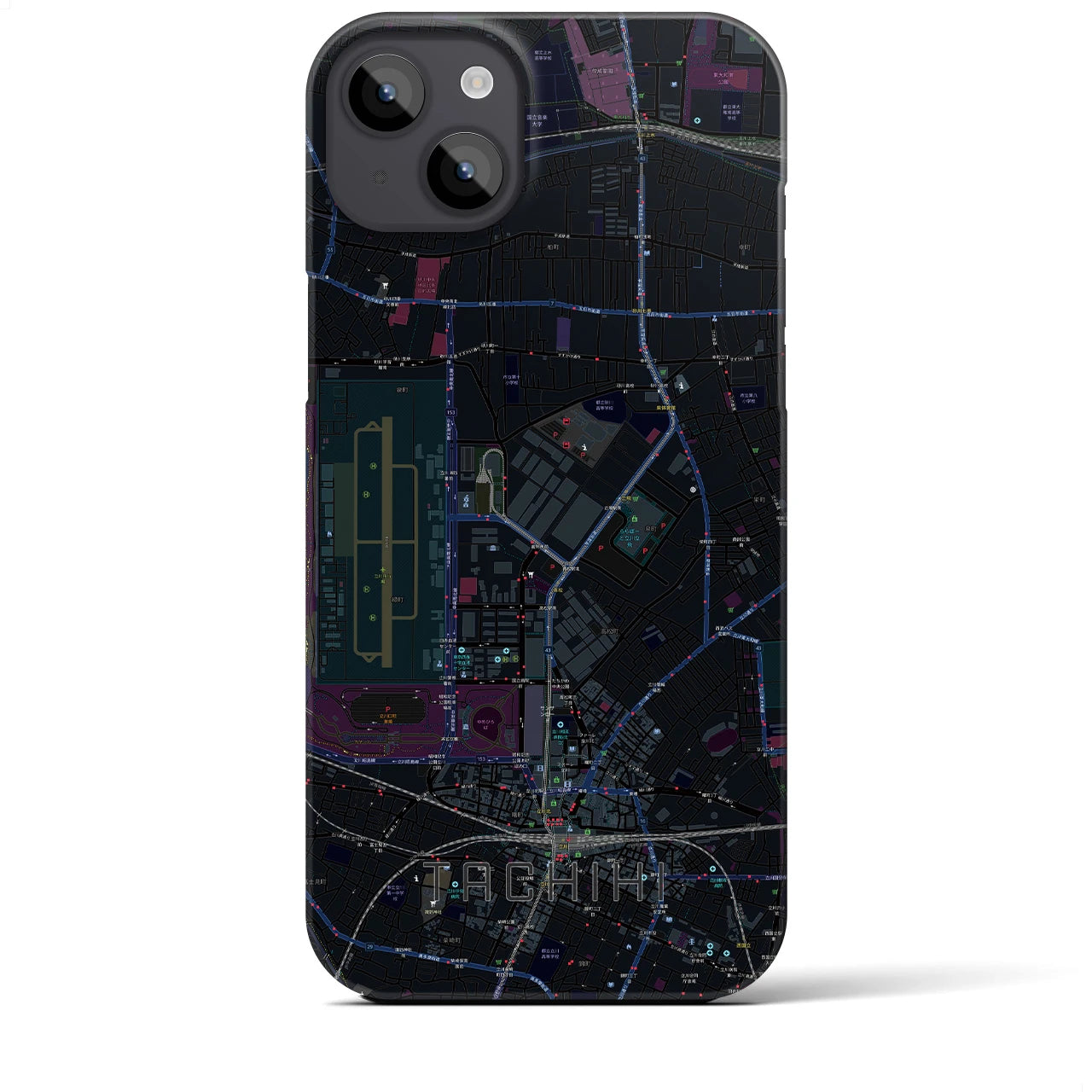 【立飛(東京都)】地図柄iPhoneケース(バックカバータイプ)