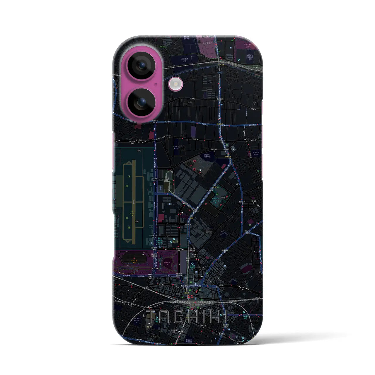 【立飛(東京都)】地図柄iPhoneケース(バックカバータイプ)