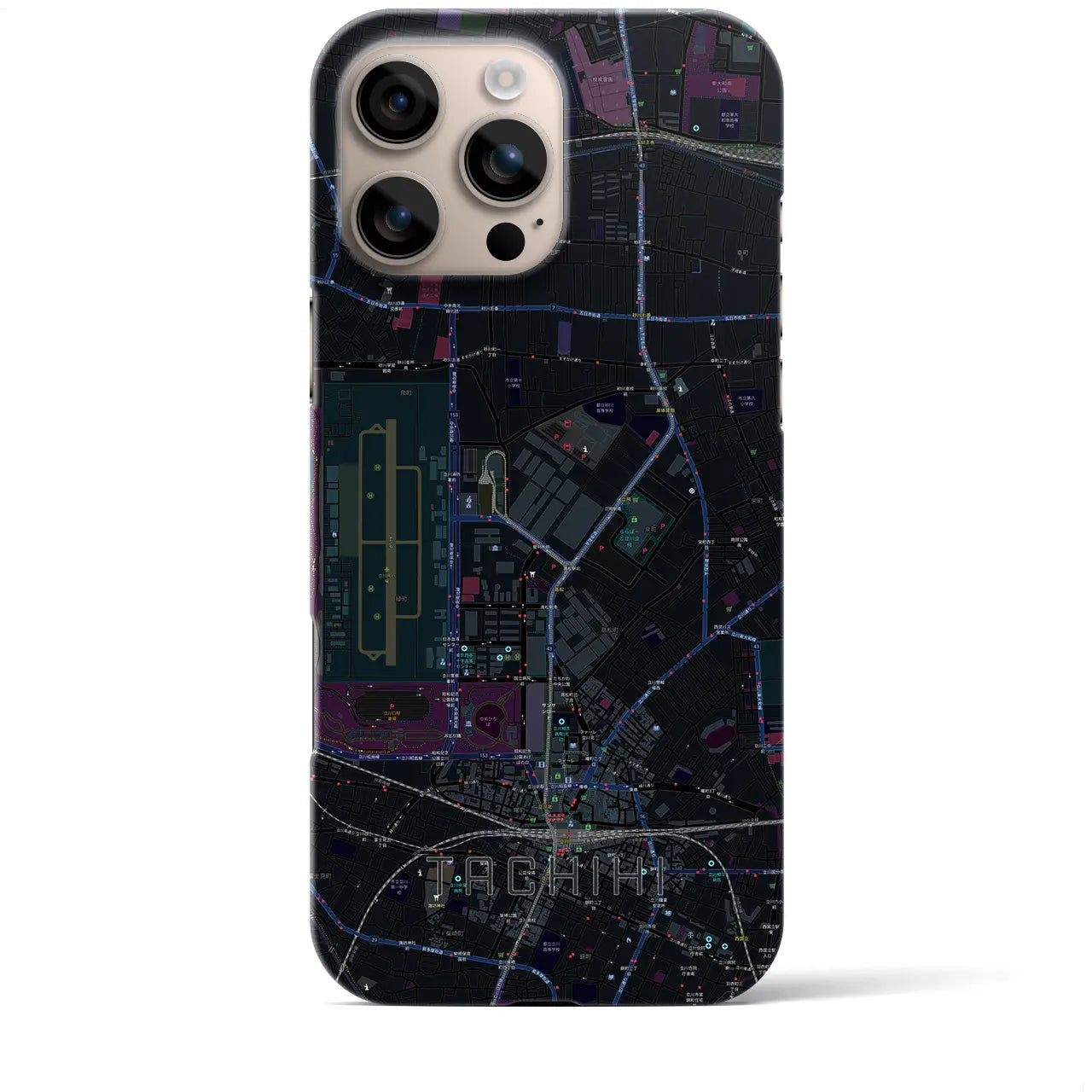 【立飛(東京都)】地図柄iPhoneケース(バックカバータイプ)