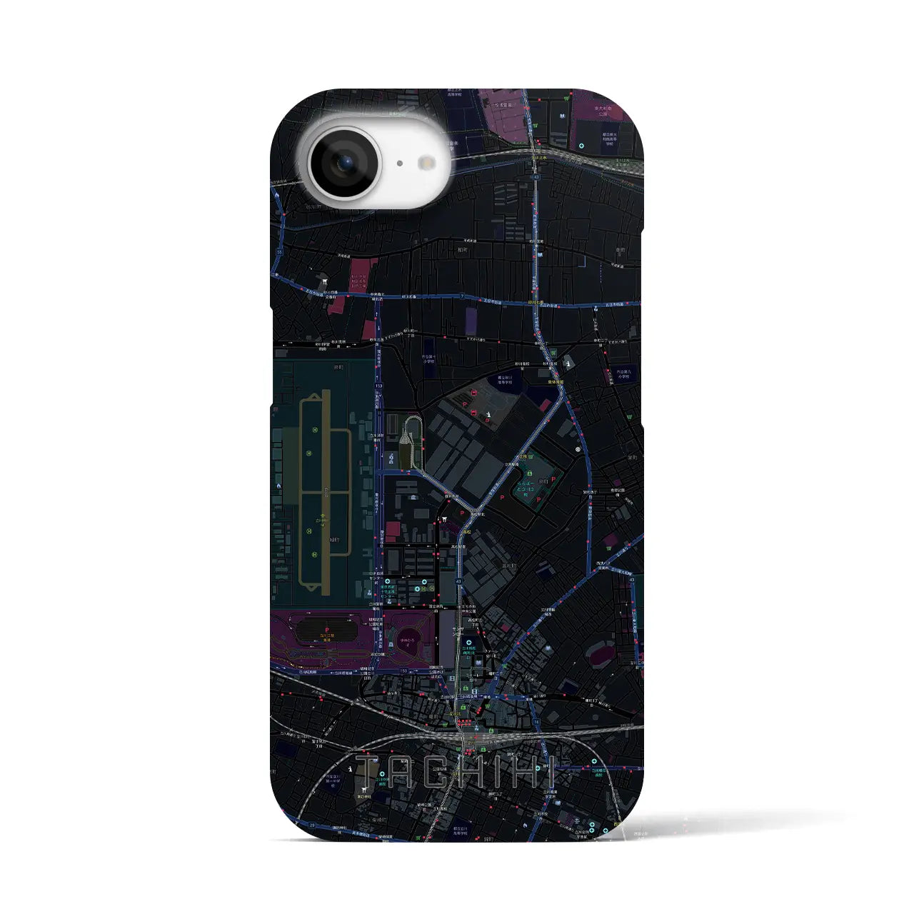 【立飛(東京都)】地図柄iPhoneケース(バックカバータイプ)