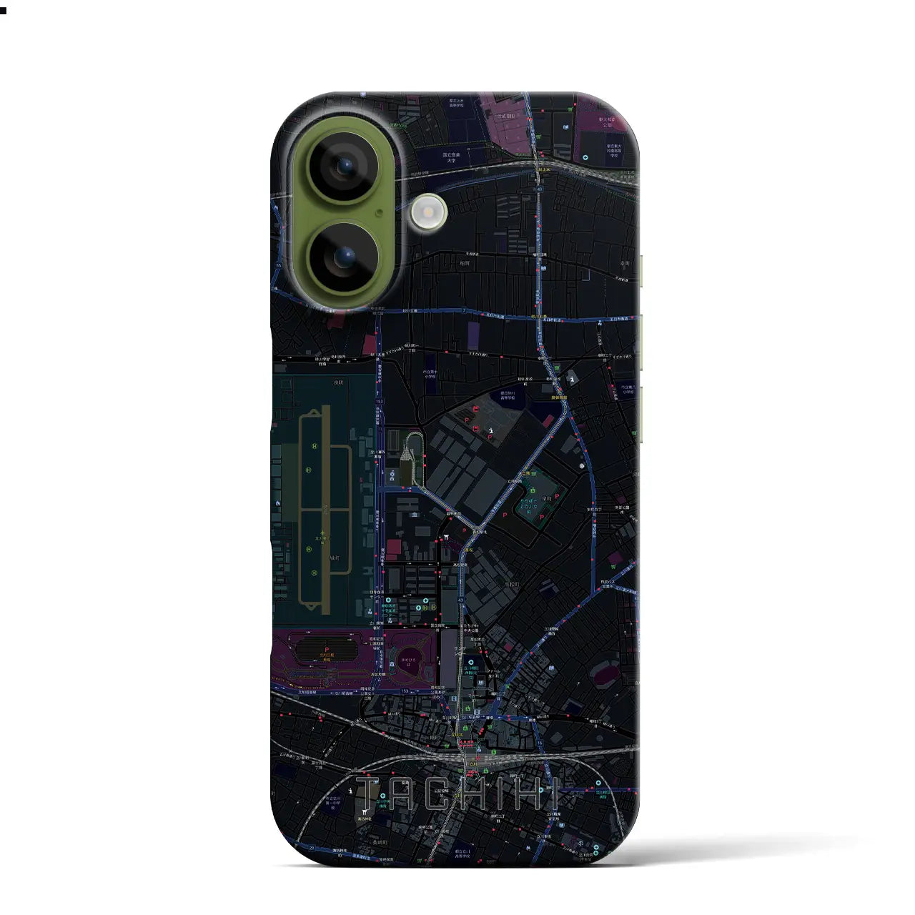 【立飛(東京都)】地図柄iPhoneケース(バックカバータイプ)