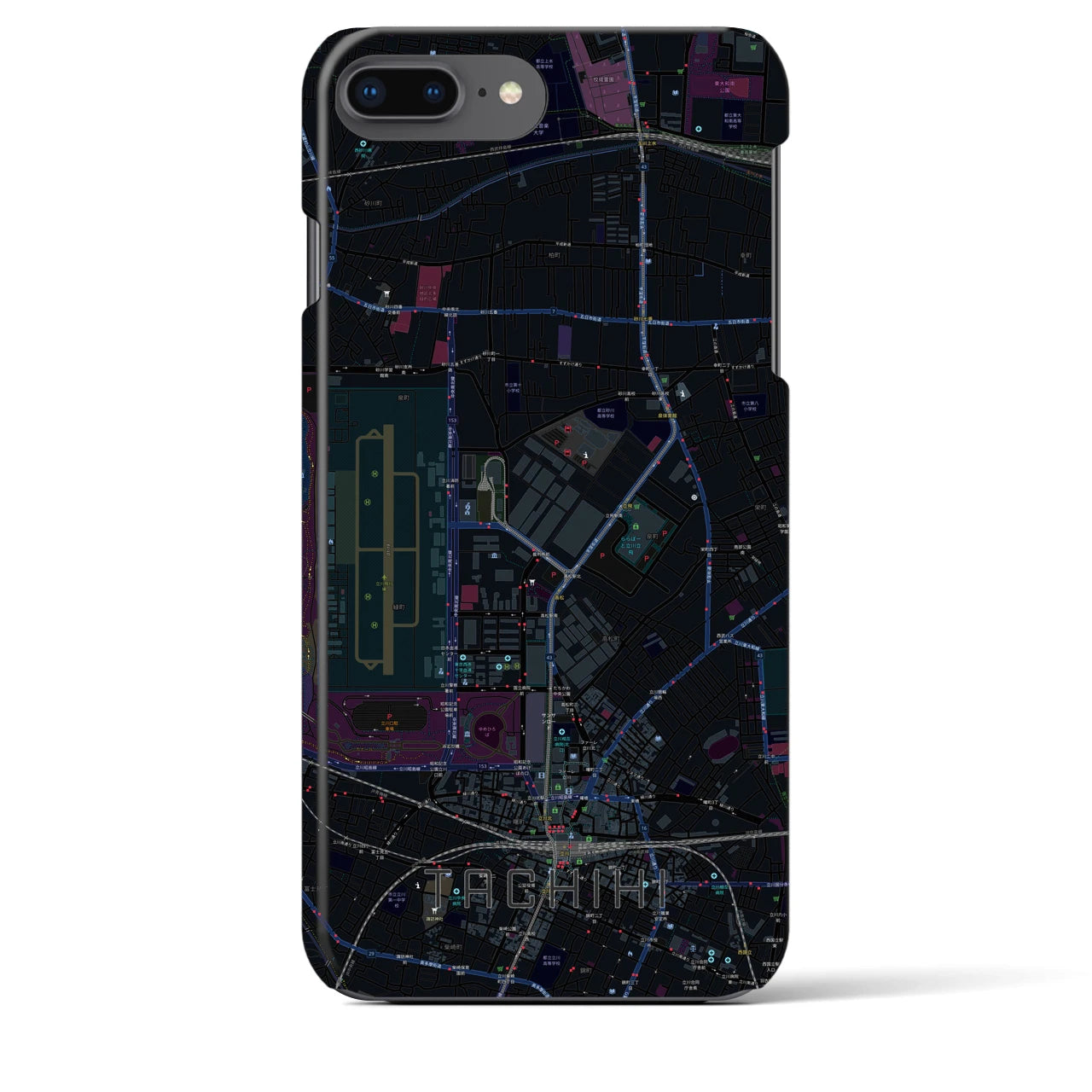 【立飛(東京都)】地図柄iPhoneケース(バックカバータイプ)