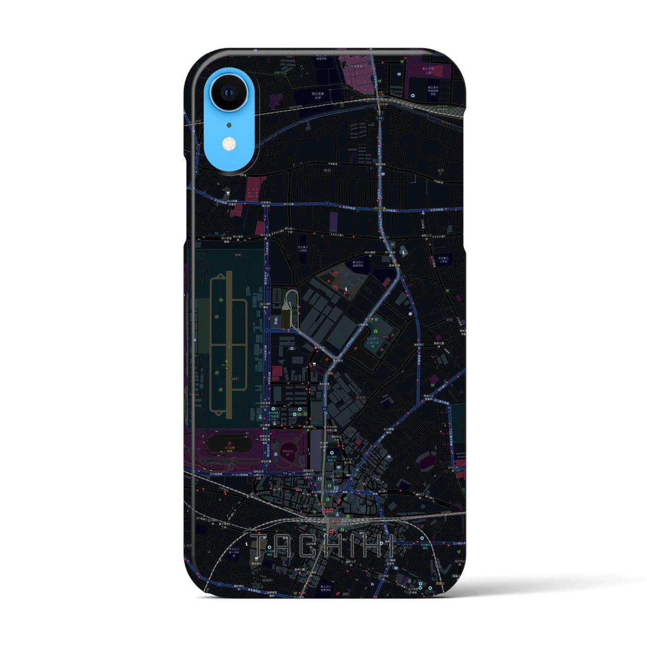 【立飛(東京都)】地図柄iPhoneケース(バックカバータイプ)