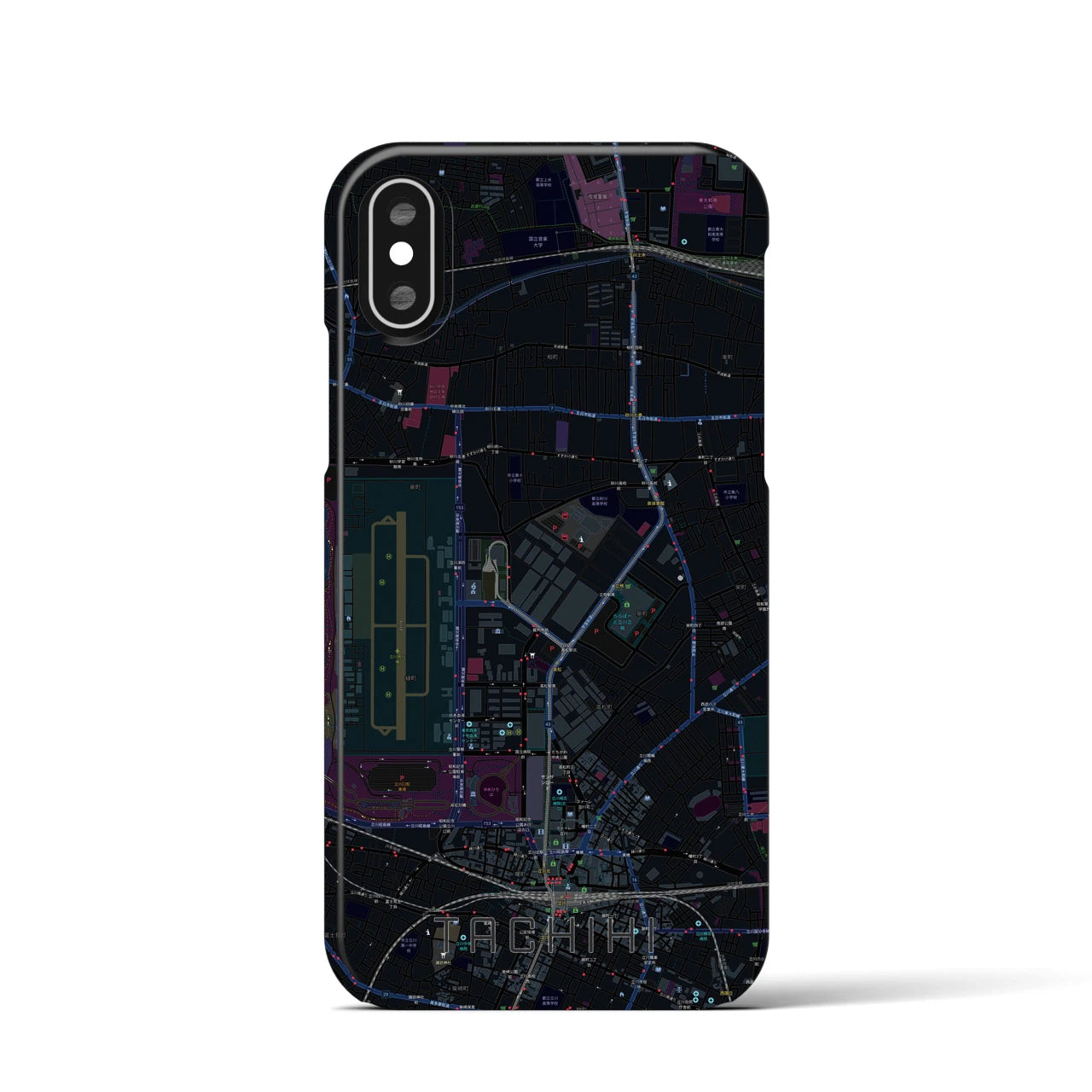 【立飛(東京都)】地図柄iPhoneケース(バックカバータイプ)