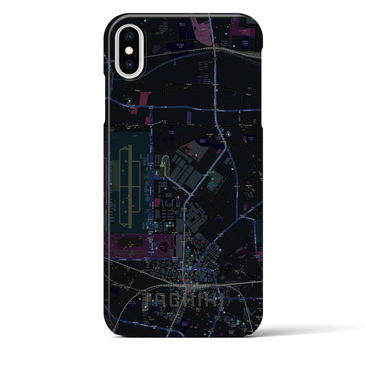 【立飛(東京都)】地図柄iPhoneケース(バックカバータイプ)