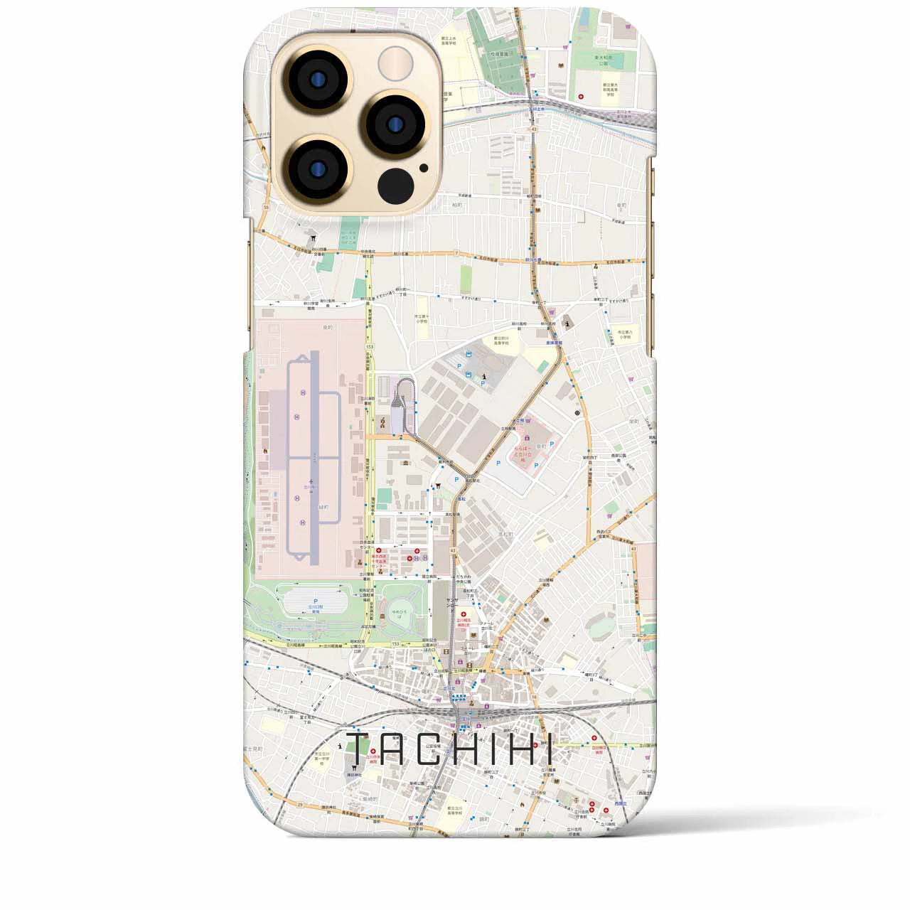 【立飛(東京都)】地図柄iPhoneケース(バックカバータイプ)