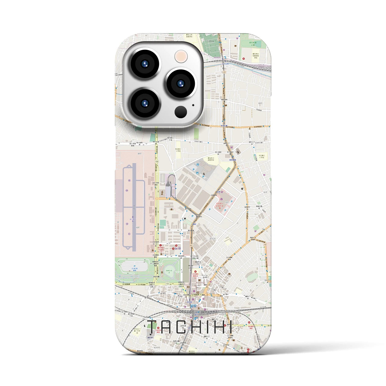 【立飛(東京都)】地図柄iPhoneケース(バックカバータイプ)