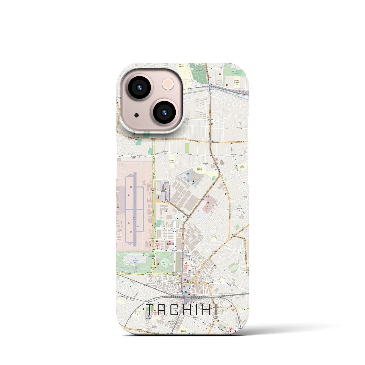 【立飛(東京都)】地図柄iPhoneケース(バックカバータイプ)