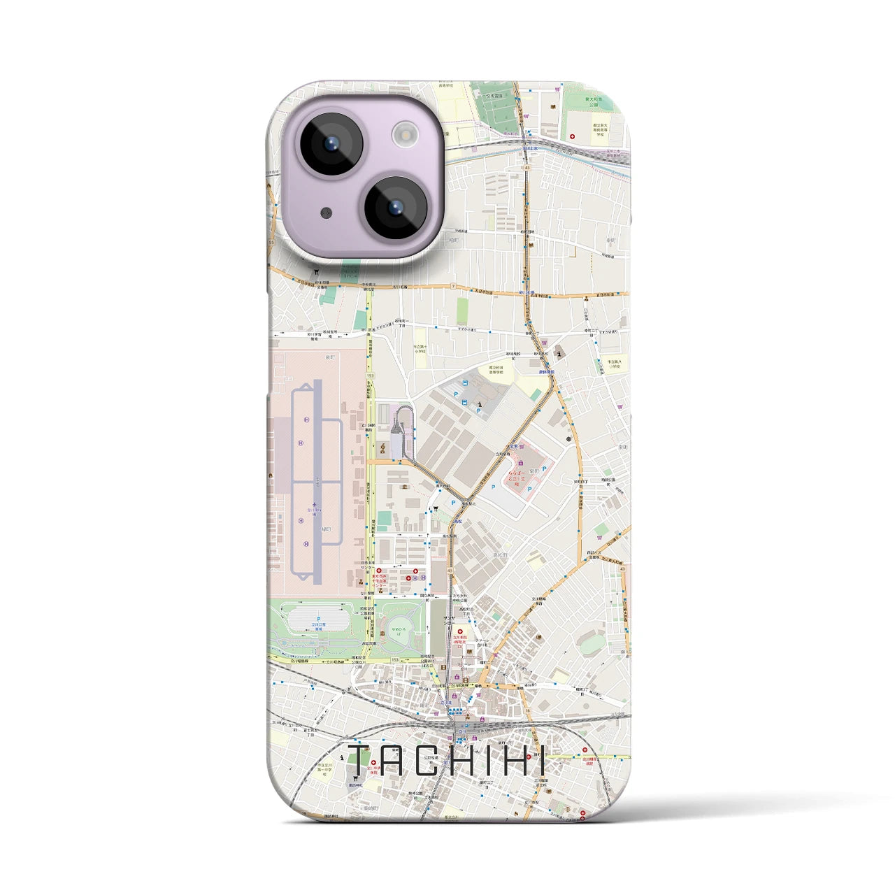 【立飛(東京都)】地図柄iPhoneケース(バックカバータイプ)