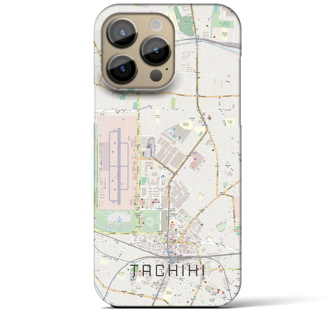 【立飛(東京都)】地図柄iPhoneケース(バックカバータイプ)