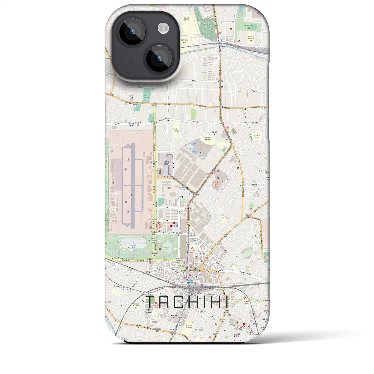 【立飛(東京都)】地図柄iPhoneケース(バックカバータイプ)