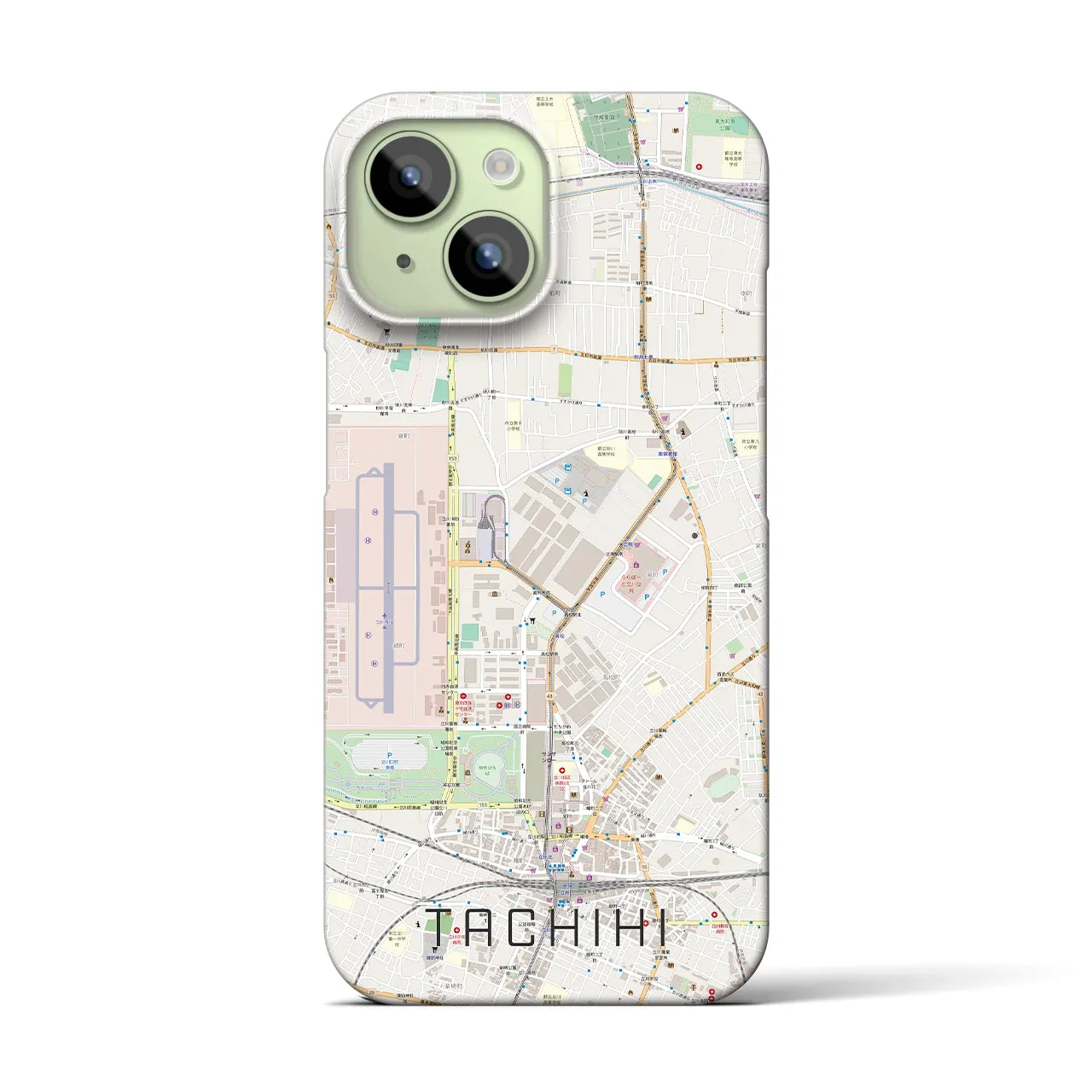 【立飛(東京都)】地図柄iPhoneケース(バックカバータイプ)