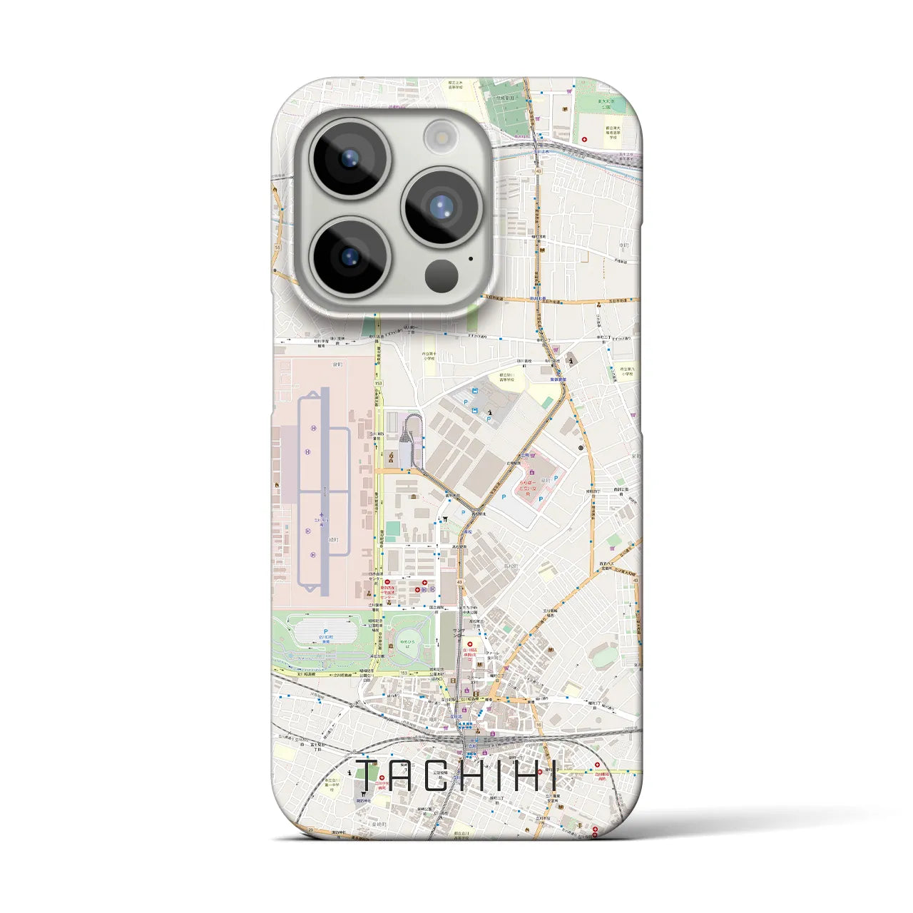 【立飛(東京都)】地図柄iPhoneケース(バックカバータイプ)