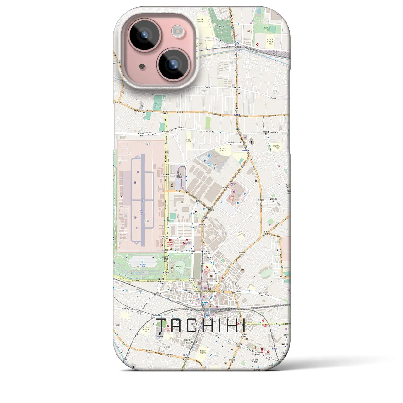 【立飛(東京都)】地図柄iPhoneケース(バックカバータイプ)