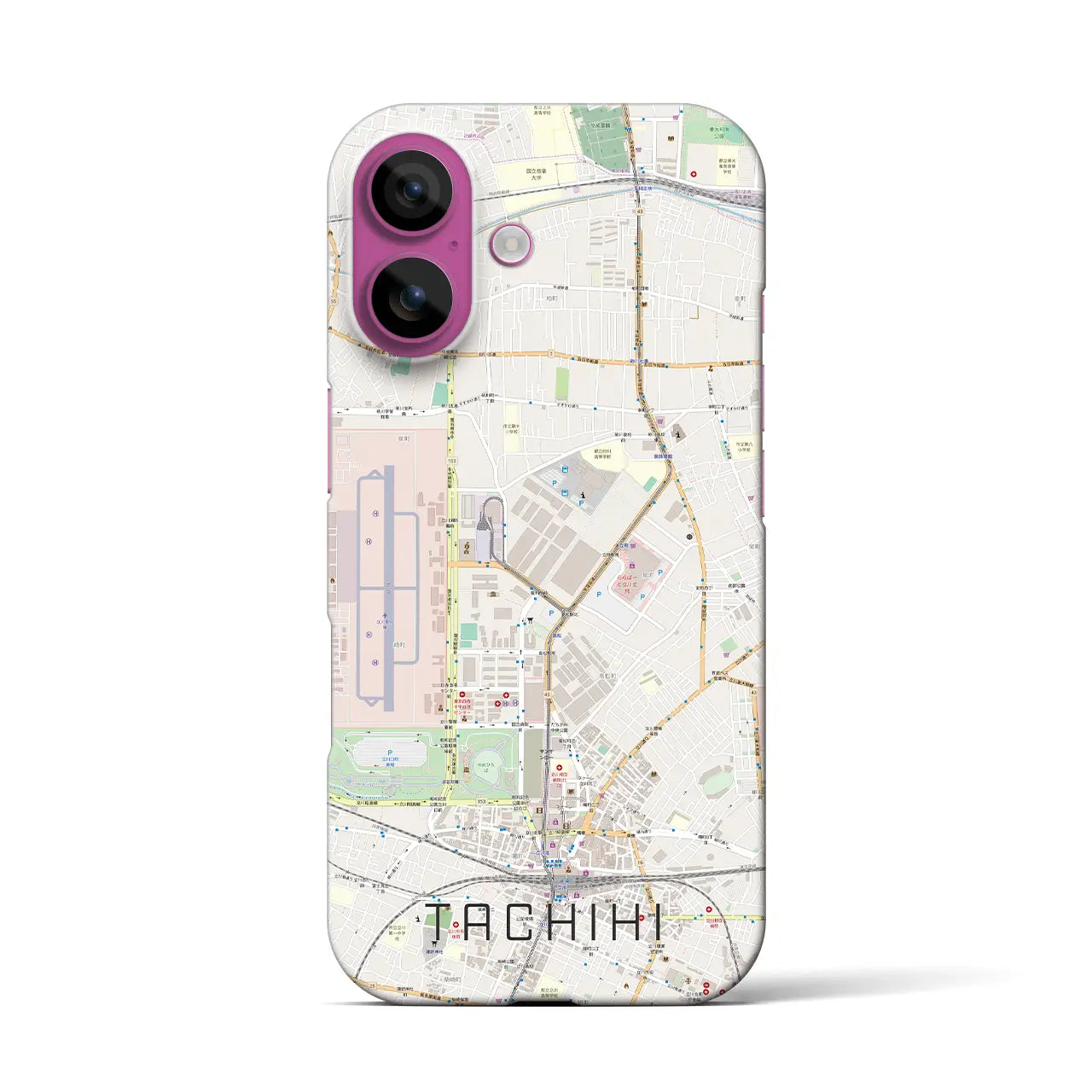 【立飛(東京都)】地図柄iPhoneケース(バックカバータイプ)