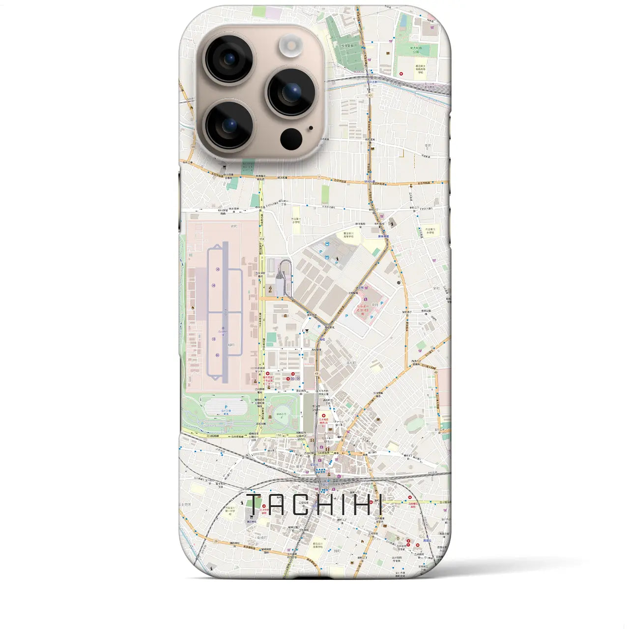 【立飛(東京都)】地図柄iPhoneケース(バックカバータイプ)
