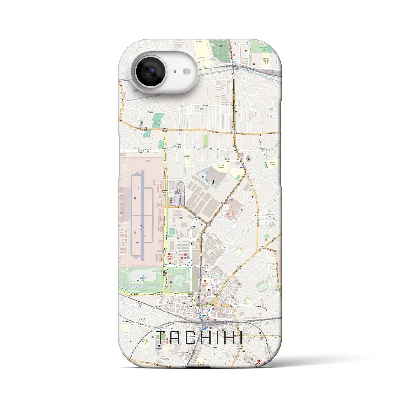 【立飛(東京都)】地図柄iPhoneケース(バックカバータイプ)