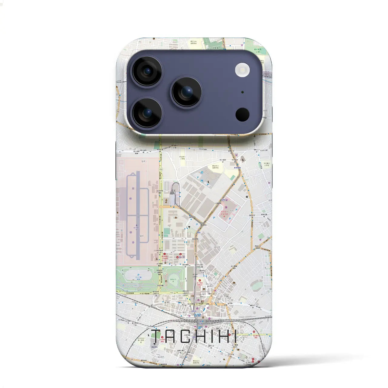 【立飛(東京都)】地図柄iPhoneケース(バックカバータイプ)