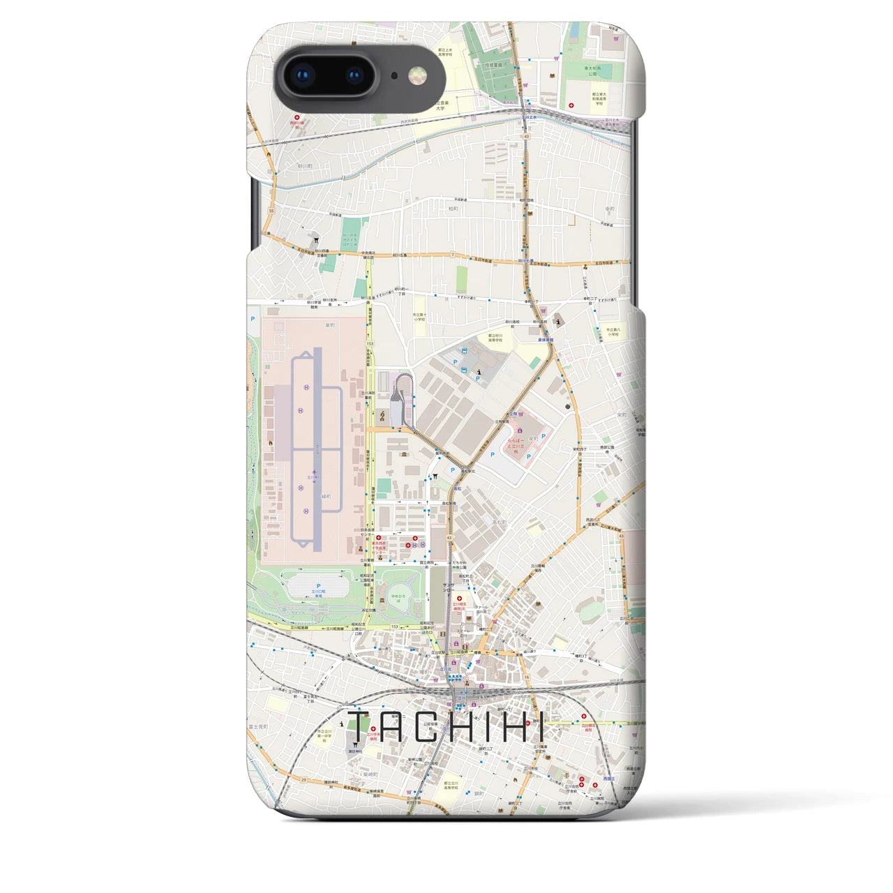 【立飛(東京都)】地図柄iPhoneケース(バックカバータイプ)