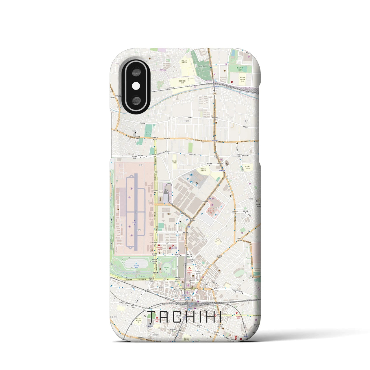 【立飛(東京都)】地図柄iPhoneケース(バックカバータイプ)