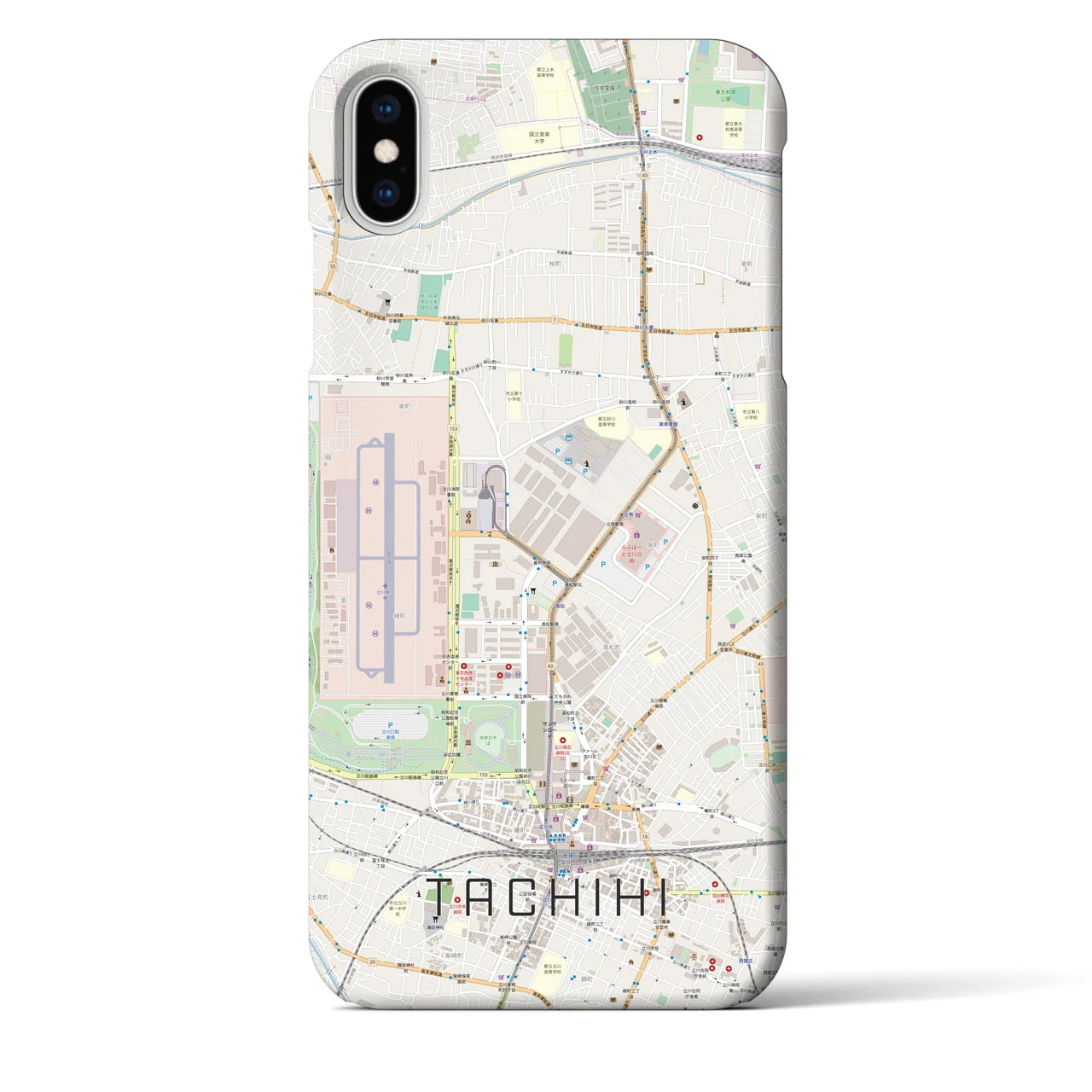 【立飛(東京都)】地図柄iPhoneケース(バックカバータイプ)
