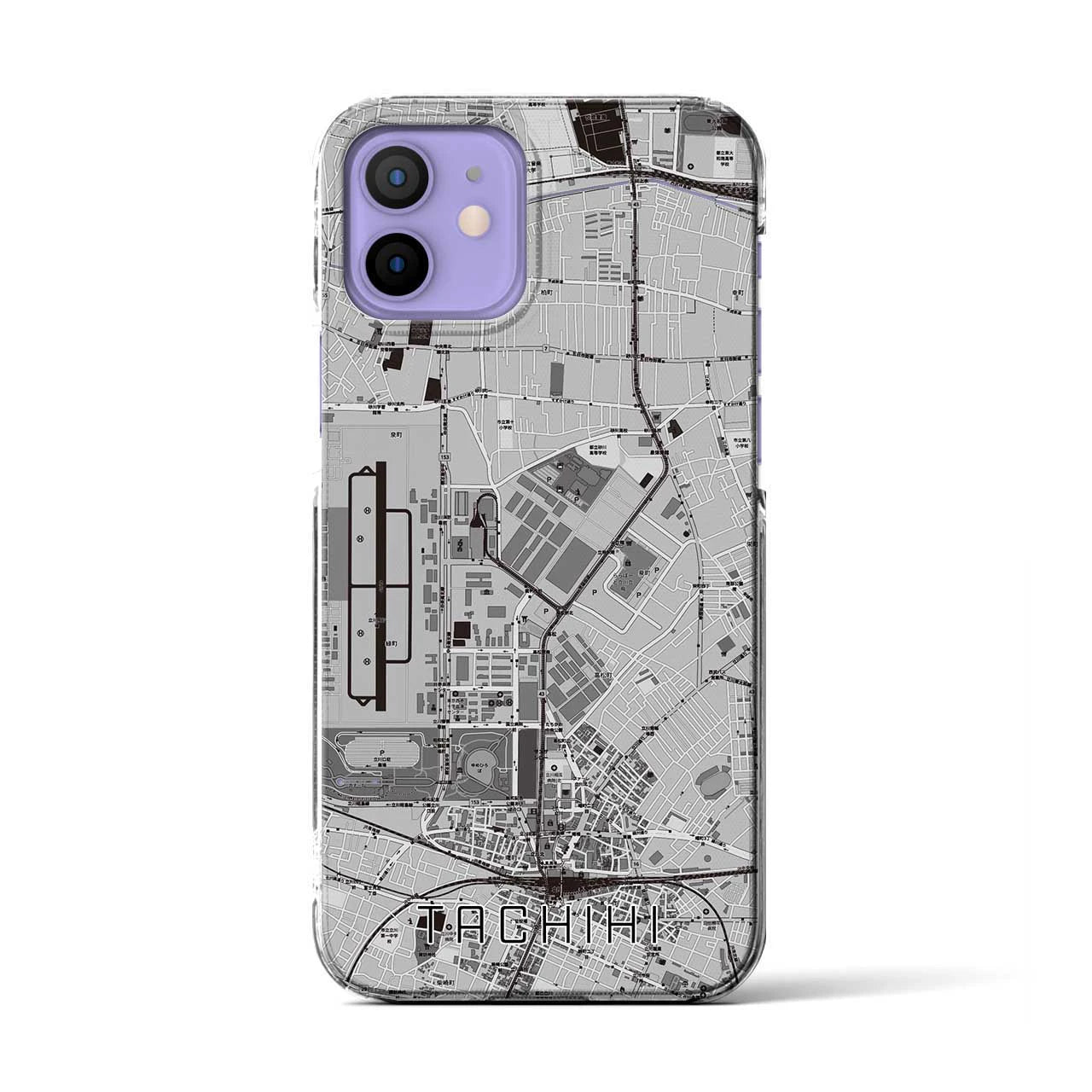 【立飛(東京都)】地図柄iPhoneケース(クリアタイプ)