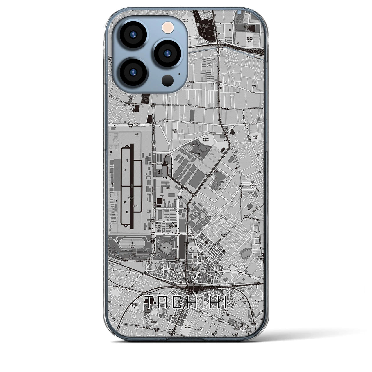 【立飛(東京都)】地図柄iPhoneケース(クリアタイプ)