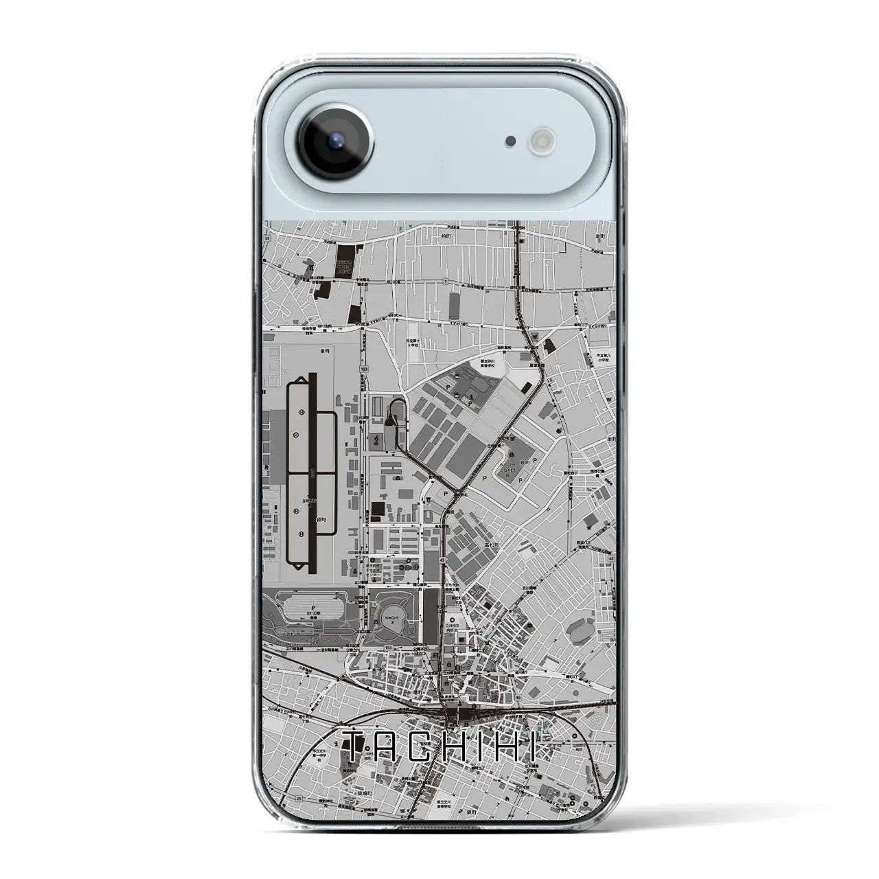 【立飛(東京都)】地図柄iPhoneケース(クリアタイプ)