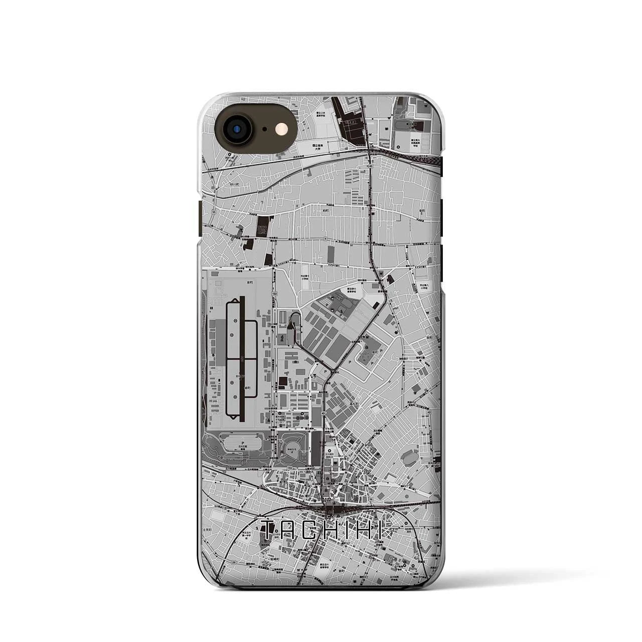 【立飛(東京都)】地図柄iPhoneケース(クリアタイプ)