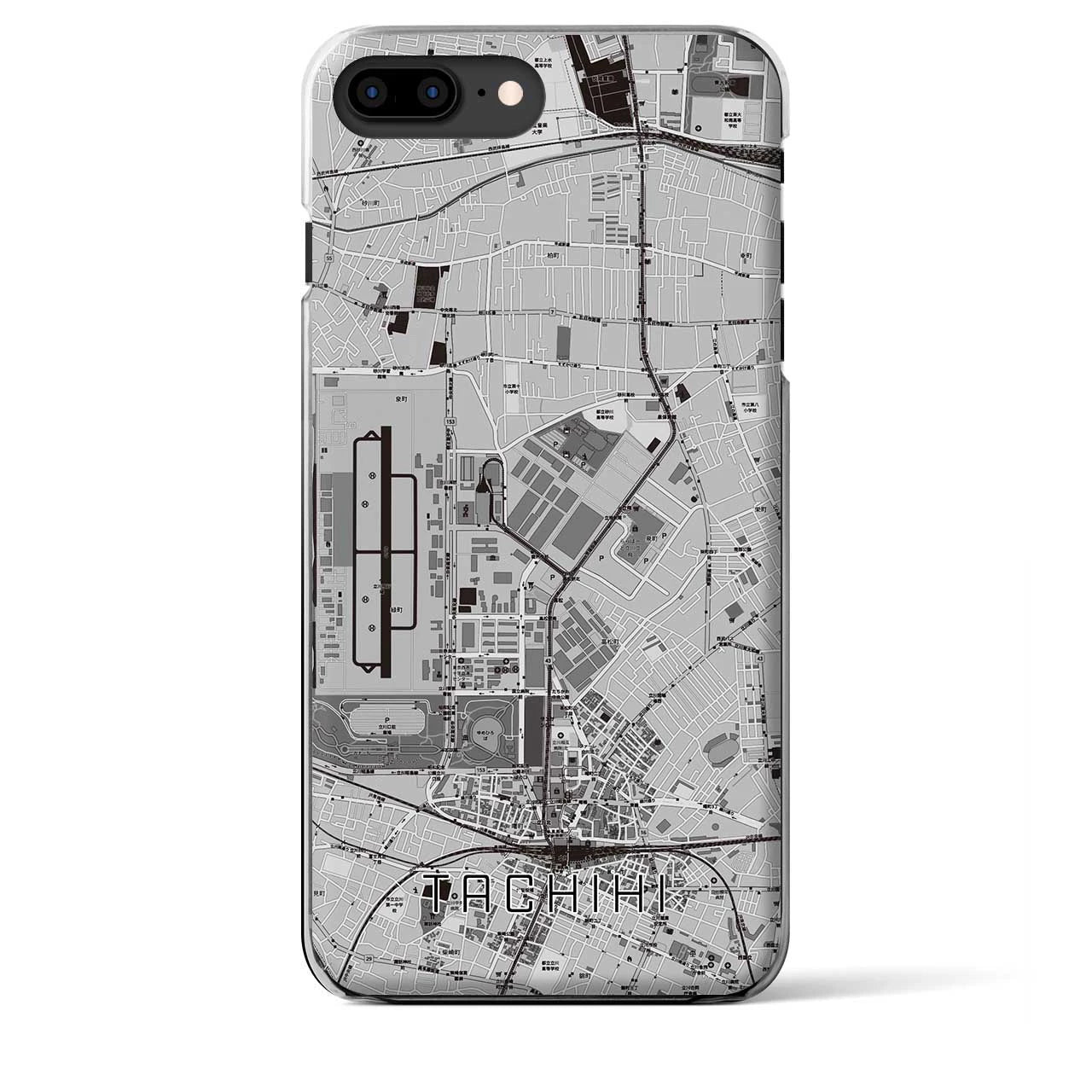 【立飛(東京都)】地図柄iPhoneケース(クリアタイプ)
