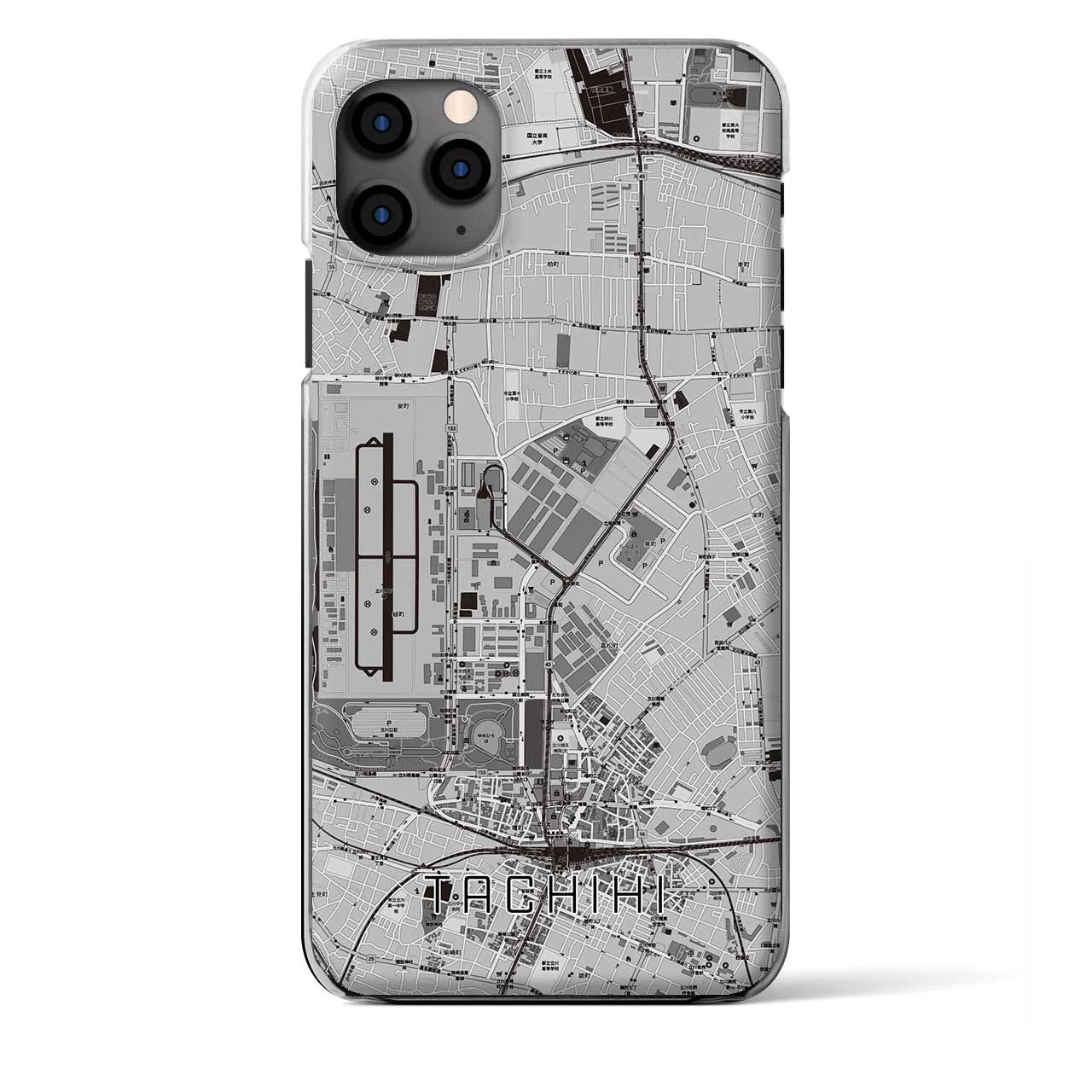 【立飛(東京都)】地図柄iPhoneケース(クリアタイプ)