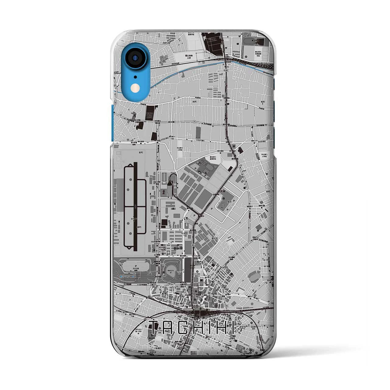 【立飛(東京都)】地図柄iPhoneケース(クリアタイプ)