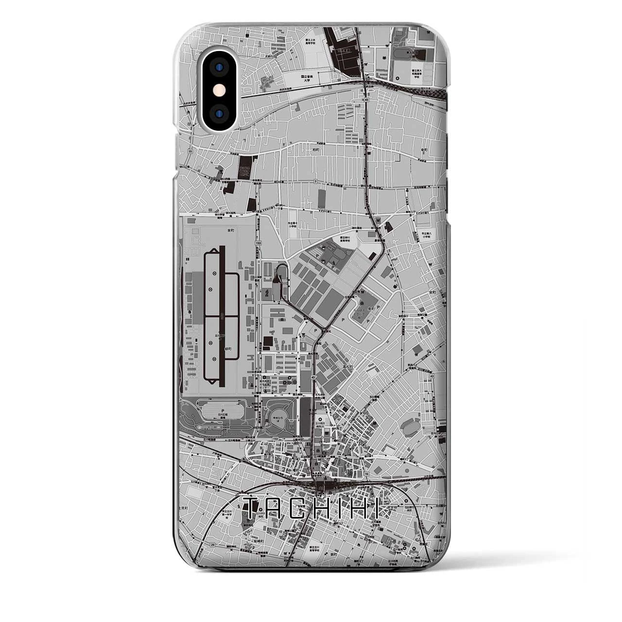 【立飛(東京都)】地図柄iPhoneケース(クリアタイプ)