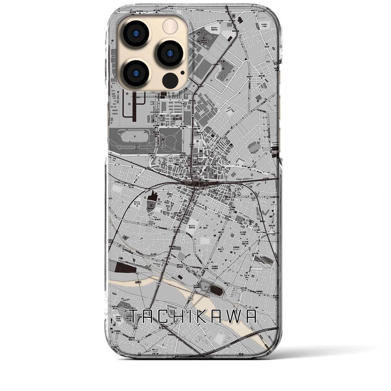 【立川(東京都)】地図柄iPhoneケース(クリアタイプ)