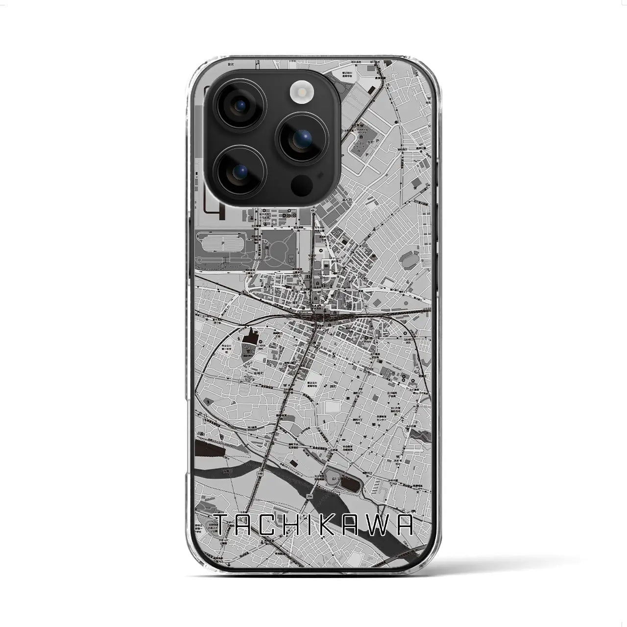 【立川(東京都)】地図柄iPhoneケース(クリアタイプ)