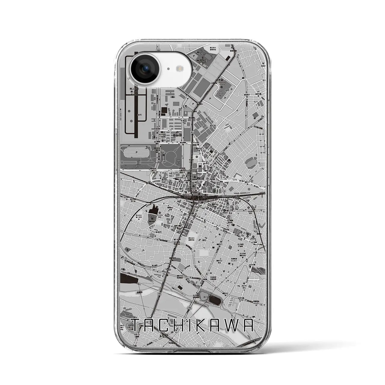 【立川(東京都)】地図柄iPhoneケース(クリアタイプ)