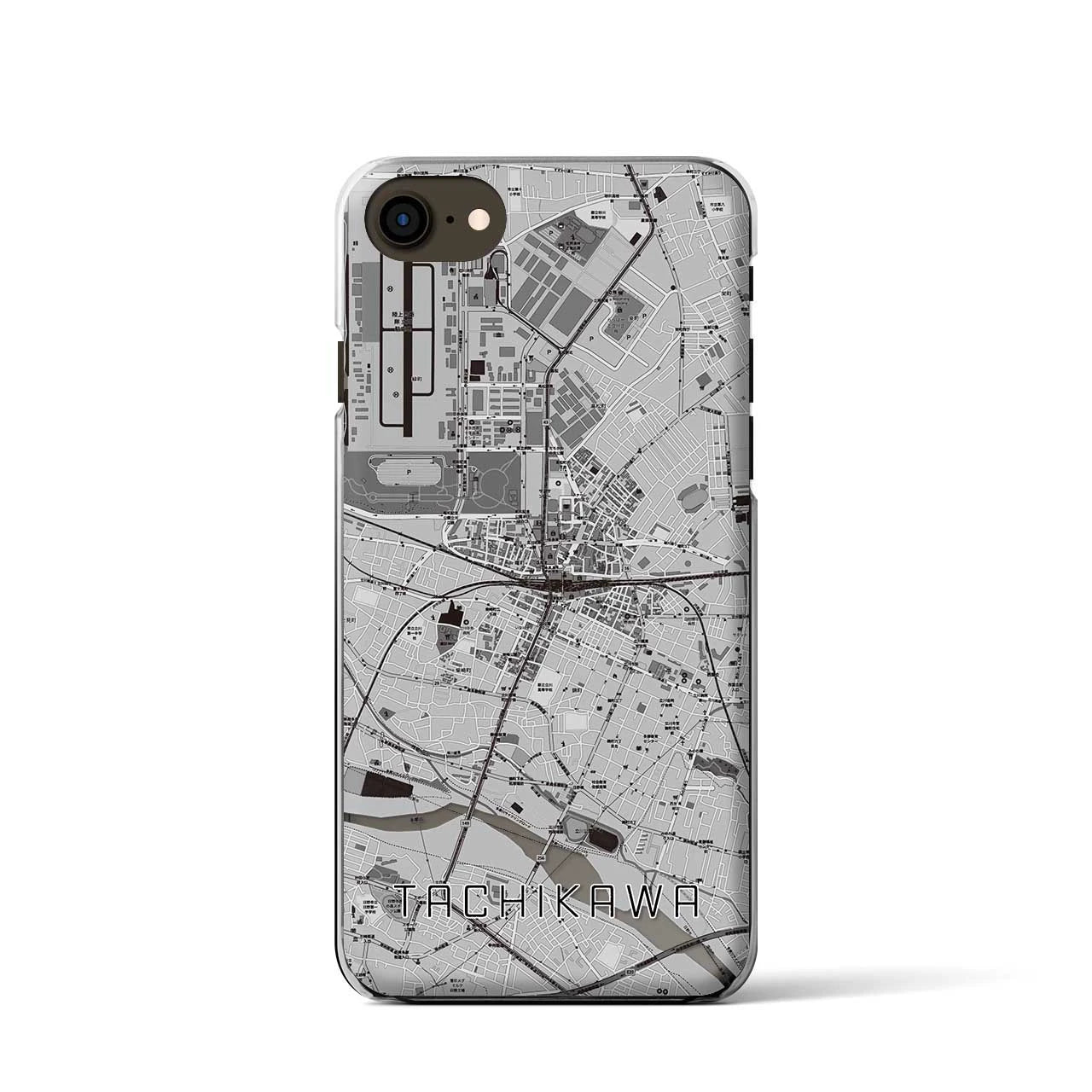 【立川(東京都)】地図柄iPhoneケース(クリアタイプ)