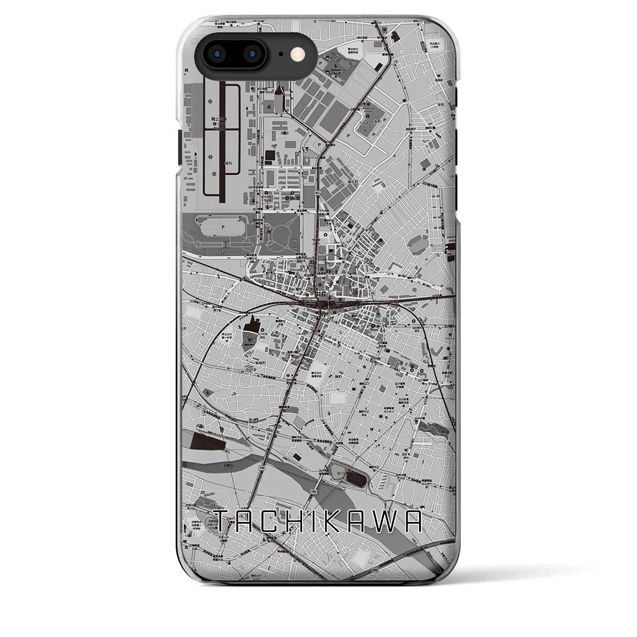 【立川(東京都)】地図柄iPhoneケース(クリアタイプ)