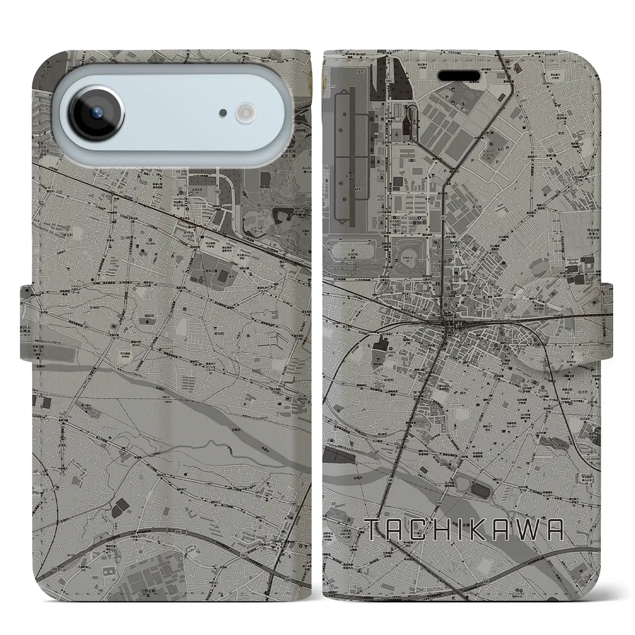 【立川(東京都)】地図柄iPhoneケース(手帳タイプ)